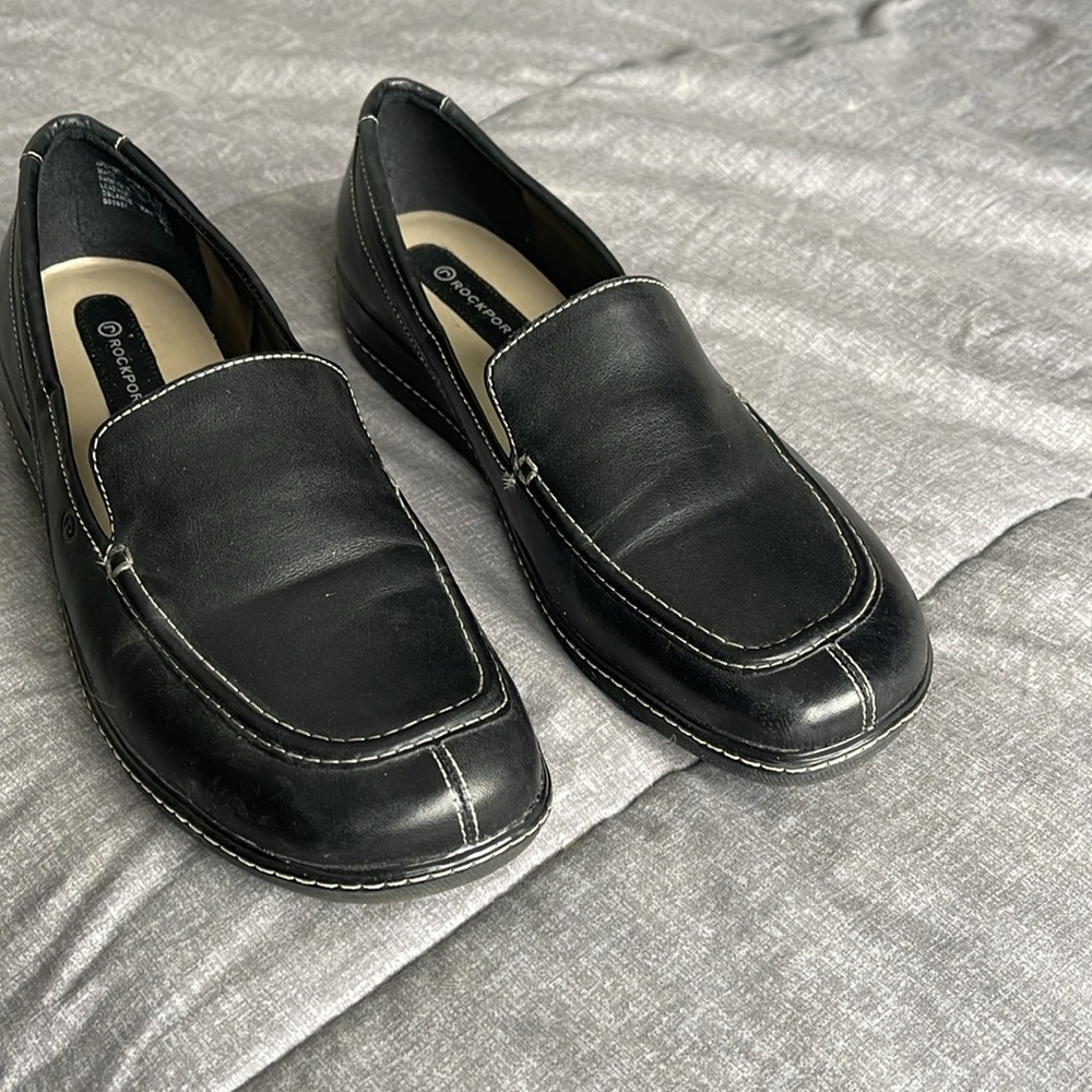 Rockport Black Loafers, size 10